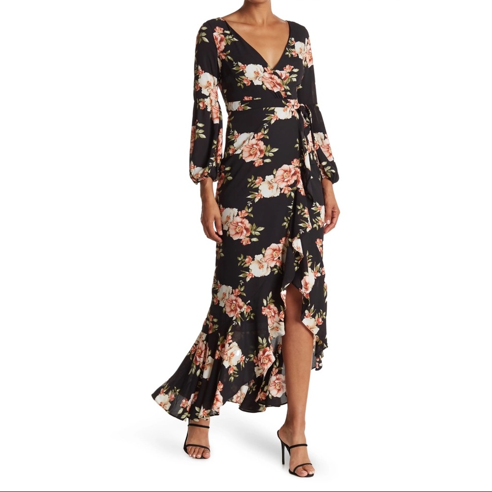 Likely Sophia Floral wrap dress